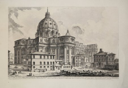 Veduta dell'Esterno della Gran Basilica di S. Pietro in Vaticano