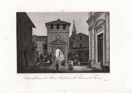 Veduta dell'esterno di Massa Lombarda nella provincia di Ferrara