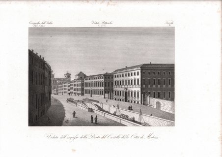 Veduta dell' ingresso della Porta del Castello della Città di …