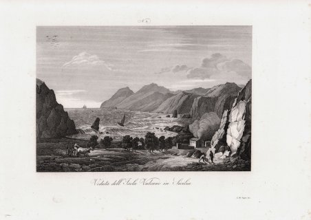 Veduta dell'Isola di Vulcano in Sicilia