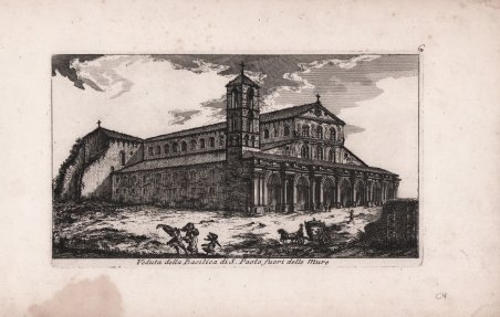 Veduta della Basilica di S. Paolo fuori delle Mure