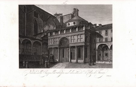 Veduta della Cappella Pazzi nel Chiostro di S. Croce di …