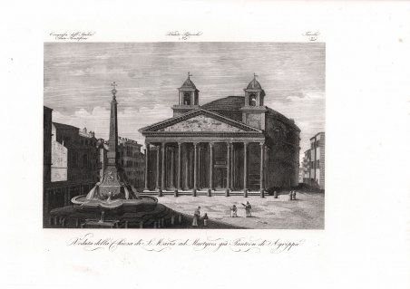 Veduta della Chiesa di S. Maria ad Martyres già Pantheon …