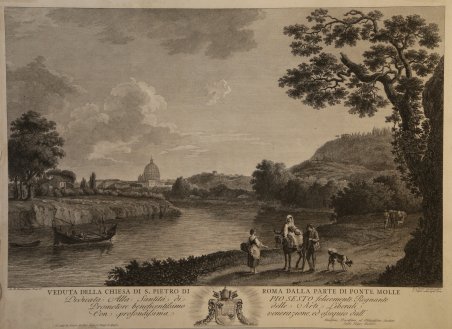 Veduta della Chiesa di S. Pietro di Roma dalla parte …