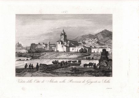 Veduta della Città di Alicata nella Provincia di Girgenti in …
