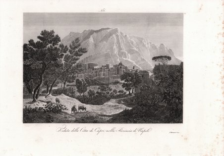 Veduta della Città di Capri nella Provincia di Napoli