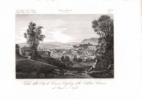 Veduta della Città di Cosenza Capoluogo della Calabria Citeriore nel …