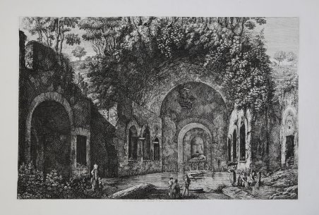 Veduta della Fonte, e delle Spelonche d'Egeria - fuori da …