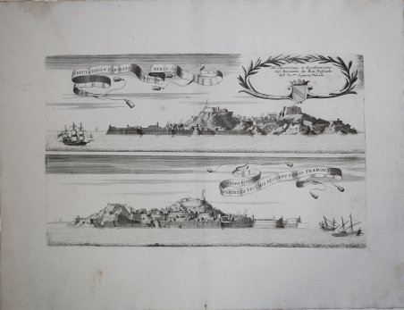 Veduta della Fortezza Vecchia di Corfu verso Ostro. / Veduta …