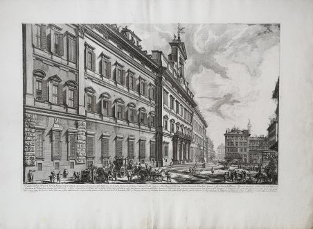 Veduta della Gran Curia Innocenziana edificata sulle rovine dell'Anfiteatro di …