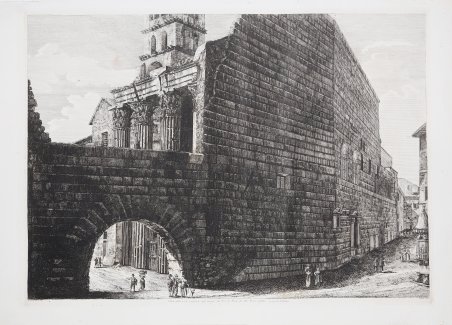 Veduta della parte degl'avanzi del Foro di Nerva da altri …
