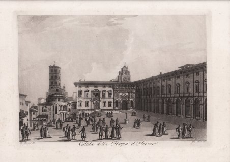 Veduta della Piazza d'Arezzo