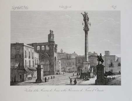 Veduta della Piazza di Lecce nella Provincia di Terra d'Otranto