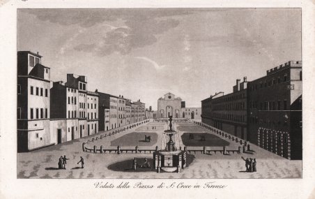Veduta della Piazza di S. Croce in Firenze