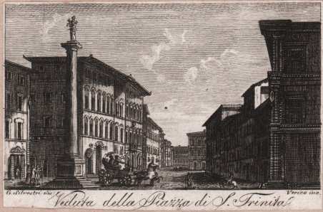 Veduta della Piazza di S. Trinita