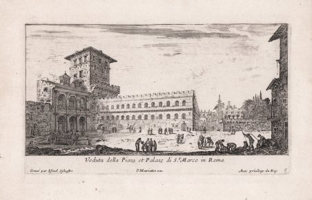 Veduta della Piazza et Palazzo di St. Marco in Roma