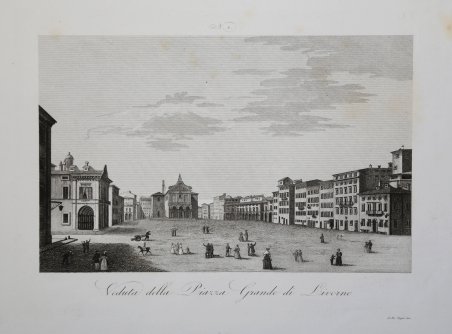 Veduta della Piazza Grande di Livorno