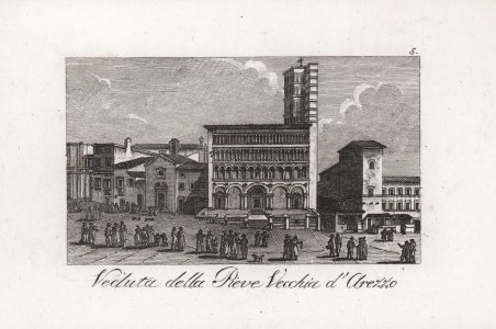 Veduta della Pieve Vecchia d'Arezzo