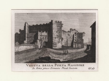 Veduta della Porta Maggiore
