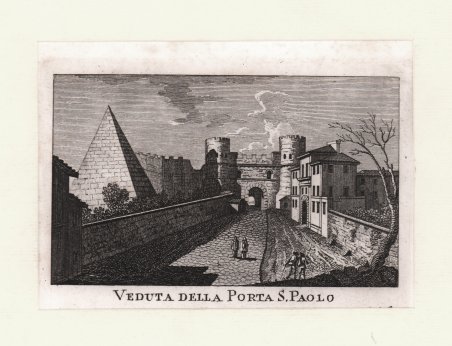Veduta della Porta S. Paolo