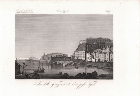 Veduta della Spiaggia di S. Lucia presso Napoli