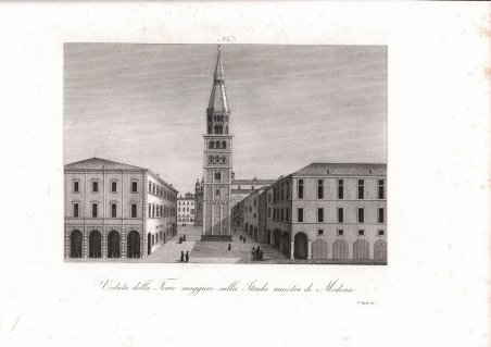 Veduta della Torre maggiore sulla Strada Maestra di Modena