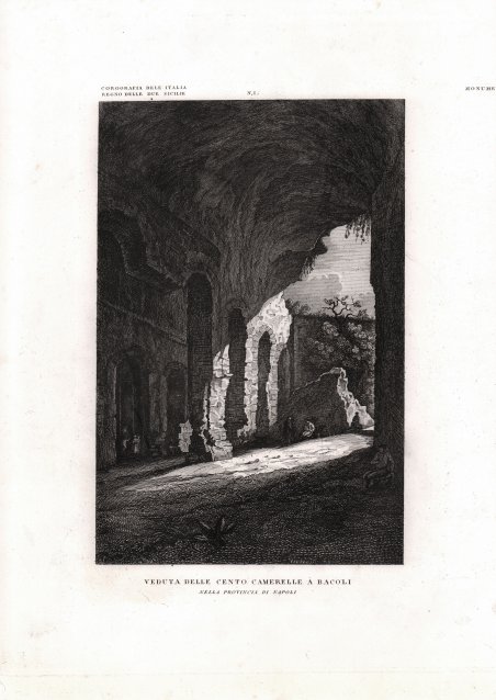 Veduta delle Cento Camerelle a Bacoli