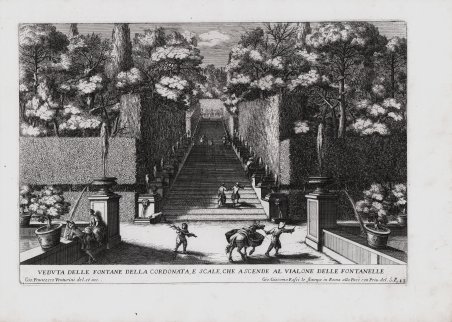 Veduta delle Fontane della Cordonata, e Scale, che ascende al …