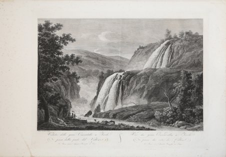 Veduta delle gran Cascatelle a Tivoli presa dalla parte del …