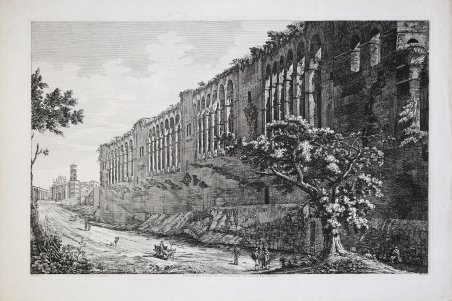 Veduta delle Mura di Roma, dalla parte interna della Città, …