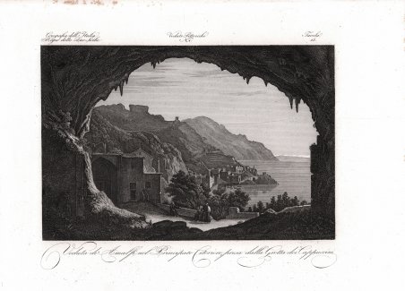 Veduta di Amalfi nel Principato Citeriore, presa dalla Grotta dei …
