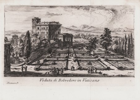 Veduta di Belvedere in Vaticano