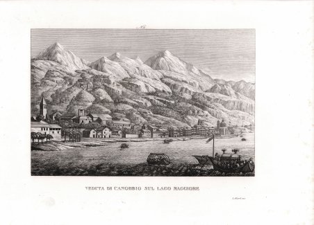Veduta di Canobbio sul Lago Maggiore