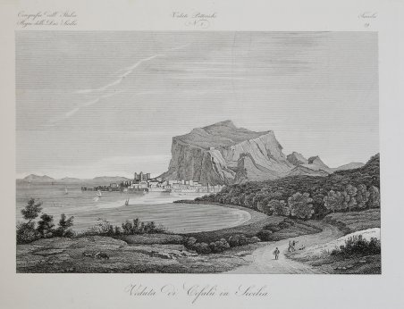 Veduta di Cefalù in Sicilia