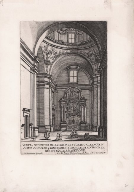 Veduta di dentro della Chiesa di S. Tomasso Villanova in …