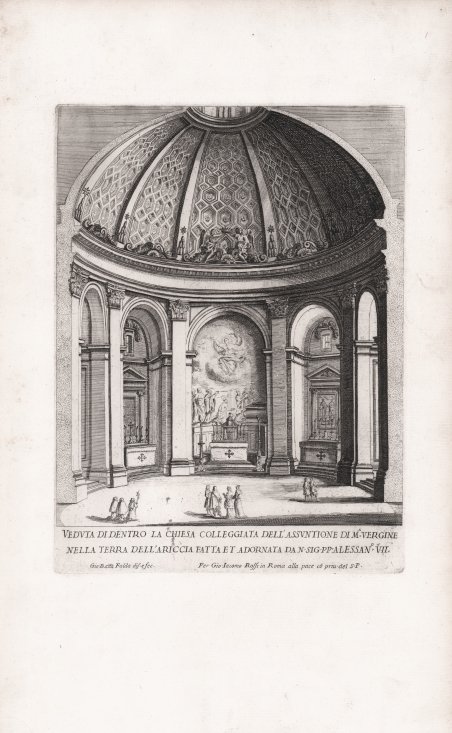 Veduta di dentro la Chiesa Colleggiata dell'Assuntione di M.a Vergine …