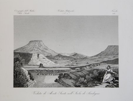 Veduta di Monte Santo nell'Isola di Sardegna