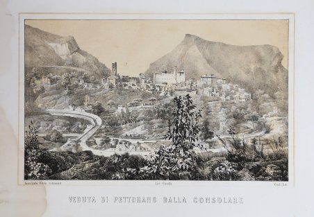 Veduta di Pettorano dalla Consolare