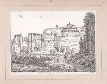 Veduta di S. Agnese, e S. Costanza