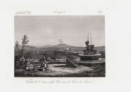 Veduta di S. Leucio nella Provincia di Terra di Lavoro