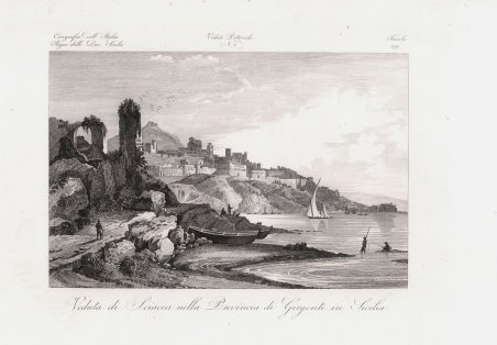 Veduta di Sciacca nella Provincia di Girgenti in Sicilia