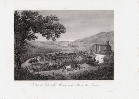 Veduta di Sora nella Provincia di Terra di Lavoro