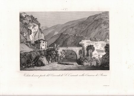 Veduta di una parte del Convento di S. Cosimato nella …