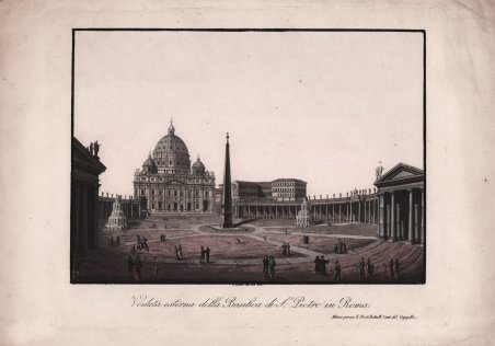 Veduta esterna della Basilica di St. Pietro in Roma