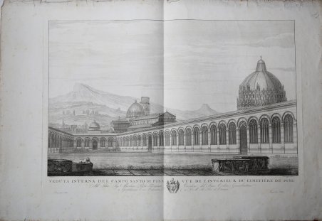 Veduta interna del Campo Santo di Pisa - Vue de …