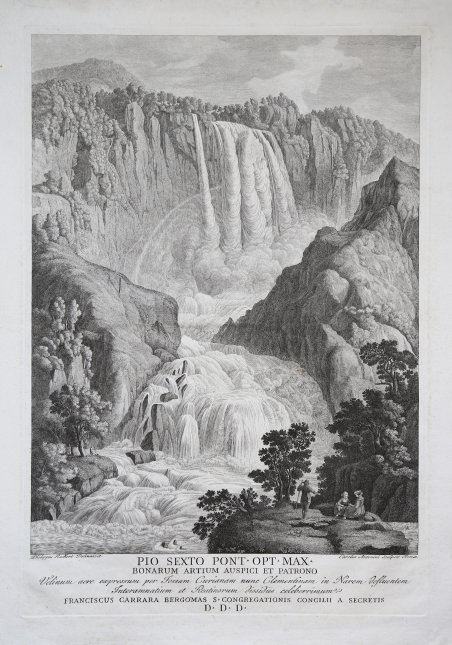 Velinum aere expressum per Fossam Curianam nunc Clementinam in Narem …