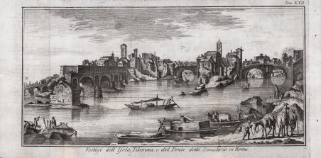 Vestigi dell'Isola Tiberina, e del Ponte detto Senatorio in Roma