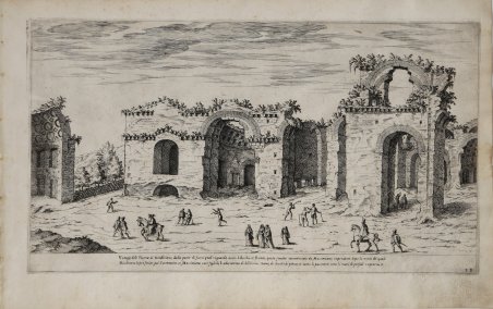 Vestigii delle Therme di Dioclitiano, dalla parte di fuori qual …