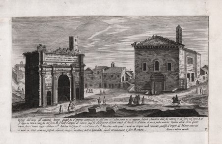 Vestigij dell'arco di Settimio Severo.