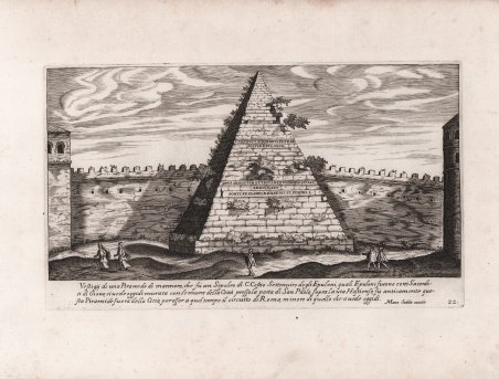 Vestigij di una Piramide di marmoro, che fu un Sepolcro …